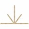 Ekena Millwork Saratoga Rough Sawn Timber Gable Bracket, Douglas Fir, 108"W x 72"H x 4"D x 4"F, 16/12 Pitch GBW108X72X0404SAR00RDF - alternate 1